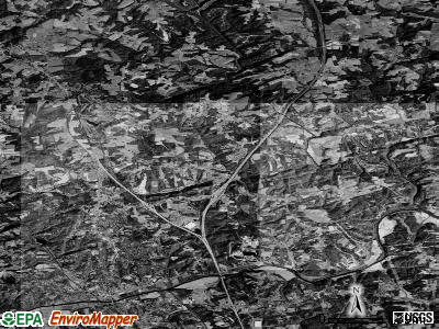Elkin township, North Carolina satellite photo by USGS