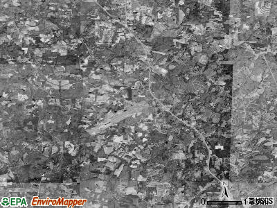 Flat River township, North Carolina satellite photo by USGS