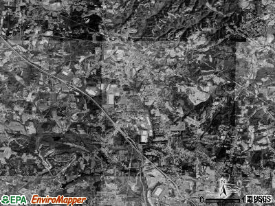 Bethania township, North Carolina satellite photo by USGS