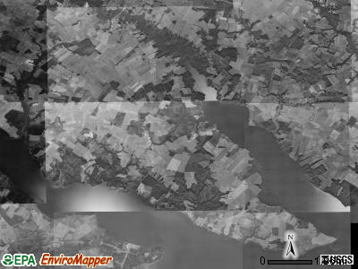 New Hope township, North Carolina satellite photo by USGS