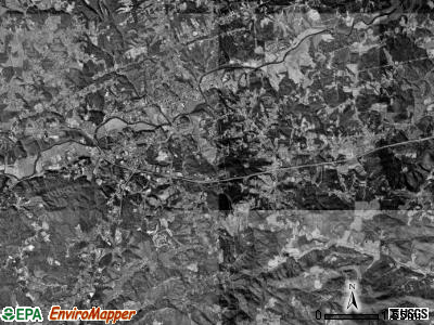 Wilkesboro township, North Carolina satellite photo by USGS