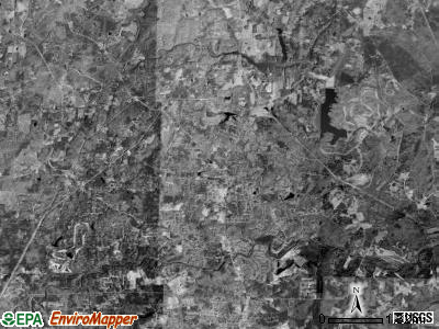 Lebanon township, North Carolina satellite photo by USGS