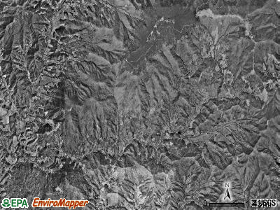 Fork Mountain-Little Rock Creek township, North Carolina satellite photo by USGS