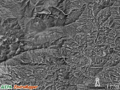 Ramseytown township, North Carolina satellite photo by USGS
