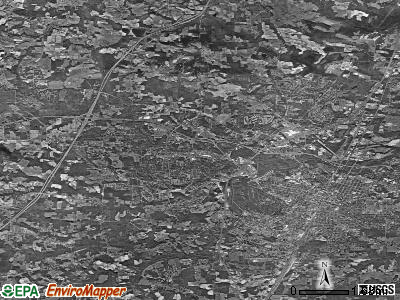 Stony Creek township, North Carolina satellite photo by USGS