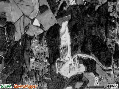 Winston township, North Carolina satellite photo by USGS