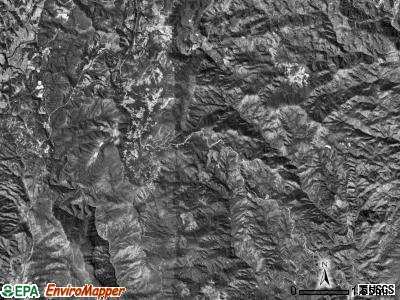 Jonas Ridge township, North Carolina satellite photo by USGS