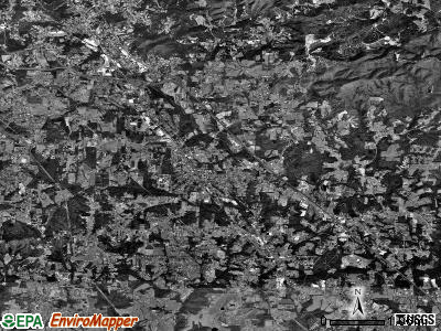 Hudson township, North Carolina satellite photo by USGS
