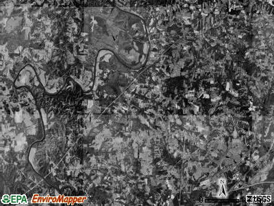 Tyro township, North Carolina satellite photo by USGS