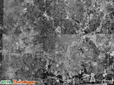 Raleigh township, North Carolina satellite photo by USGS
