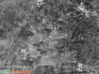 Meredith township, North Carolina satellite photo by USGS