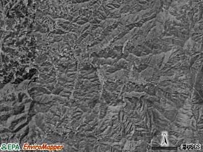 Ivy township, North Carolina satellite photo by USGS