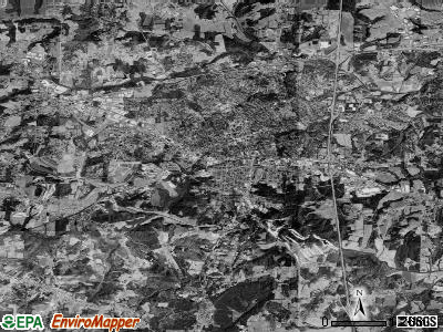 Statesville township, North Carolina satellite photo by USGS