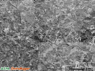 Franklinville township, North Carolina satellite photo by USGS
