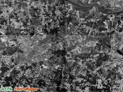 Salisbury township, North Carolina satellite photo by USGS