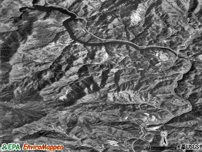 White Oak township, North Carolina satellite photo by USGS