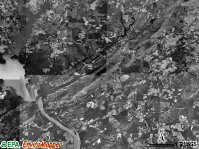 Healing Spring township, North Carolina satellite photo by USGS