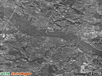 Greenville township, North Carolina satellite photo by USGS