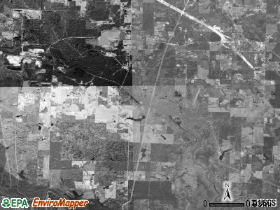 Days Creek township, Arkansas satellite photo by USGS
