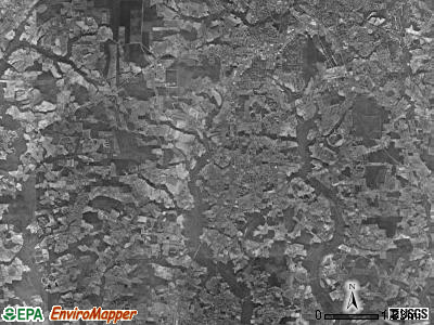 Winterville township, North Carolina satellite photo by USGS