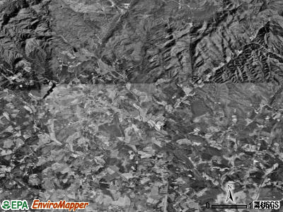 Camp Creek township, North Carolina satellite photo by USGS
