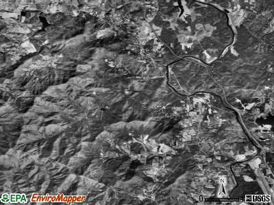 Avery Creek township, North Carolina satellite photo by USGS