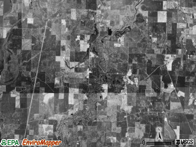 Mars Hill township, Arkansas satellite photo by USGS