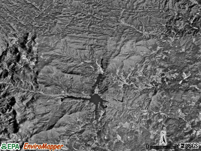 Chimney Rock township, North Carolina satellite photo by USGS