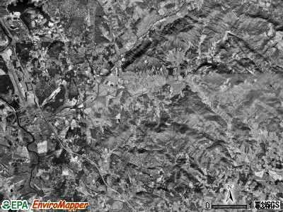 Hoopers Creek township, North Carolina satellite photo by USGS