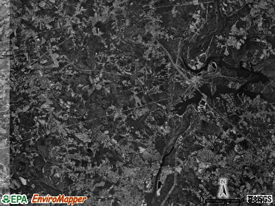 Riverbend township, North Carolina satellite photo by USGS