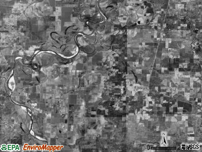 Roane township, Arkansas satellite photo by USGS