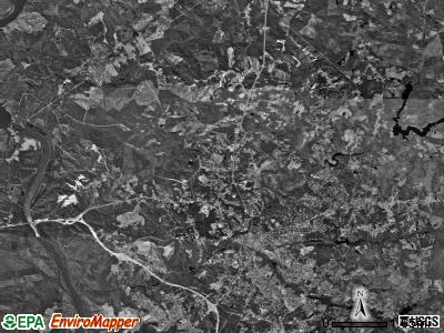 Rockingham township, North Carolina satellite photo by USGS