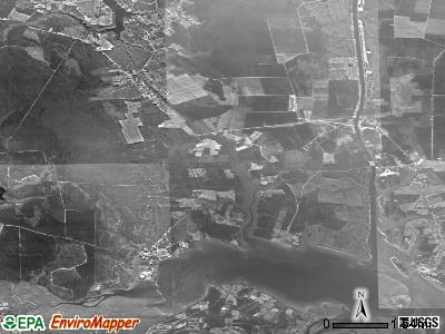 Harlowe township, North Carolina satellite photo by USGS