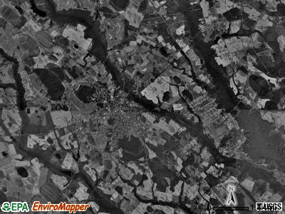 Red Springs township, North Carolina satellite photo by USGS
