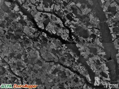Philadelphus township, North Carolina satellite photo by USGS