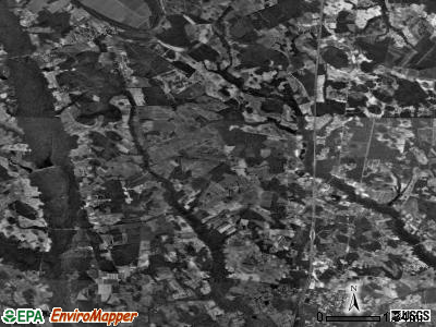 Saddletree township, North Carolina satellite photo by USGS