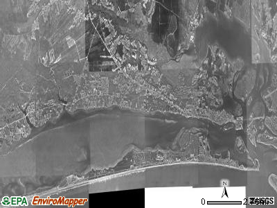 Morehead township, North Carolina satellite photo by USGS