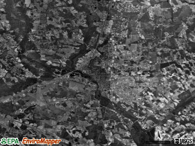 Lumberton township, North Carolina satellite photo by USGS