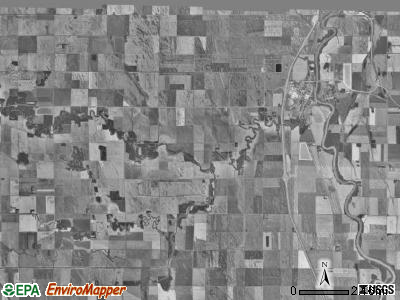 Pembina township, North Dakota satellite photo by USGS
