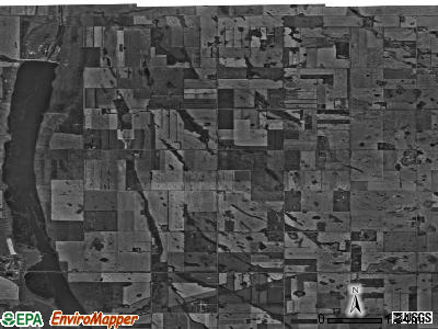 Scotia township, North Dakota satellite photo by USGS