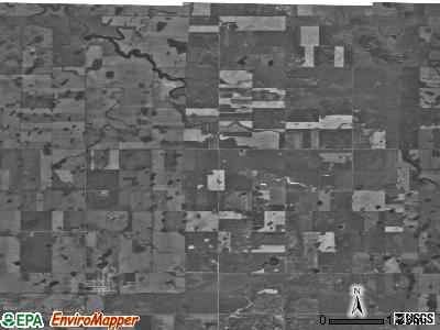Short Creek township, North Dakota satellite photo by USGS