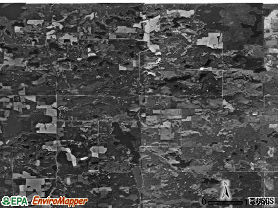 Homen township, North Dakota satellite photo by USGS