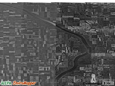 Lakeview township, North Dakota satellite photo by USGS