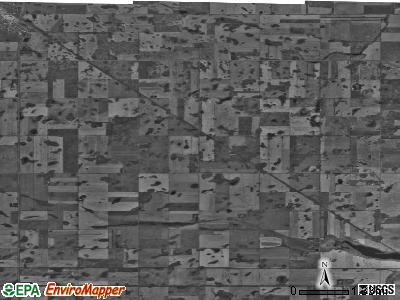 Soo township, North Dakota satellite photo by USGS
