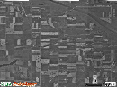 North Star township, North Dakota satellite photo by USGS