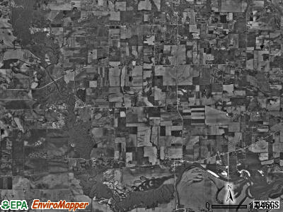 Shirland township, Illinois satellite photo by USGS
