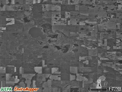 Vale township, North Dakota satellite photo by USGS