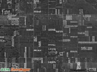 Rockford township, North Dakota satellite photo by USGS