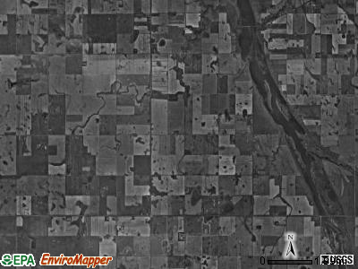 Sergius township, North Dakota satellite photo by USGS