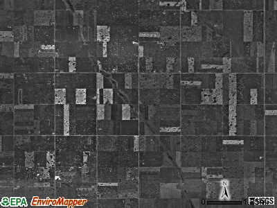Hamerly township, North Dakota satellite photo by USGS